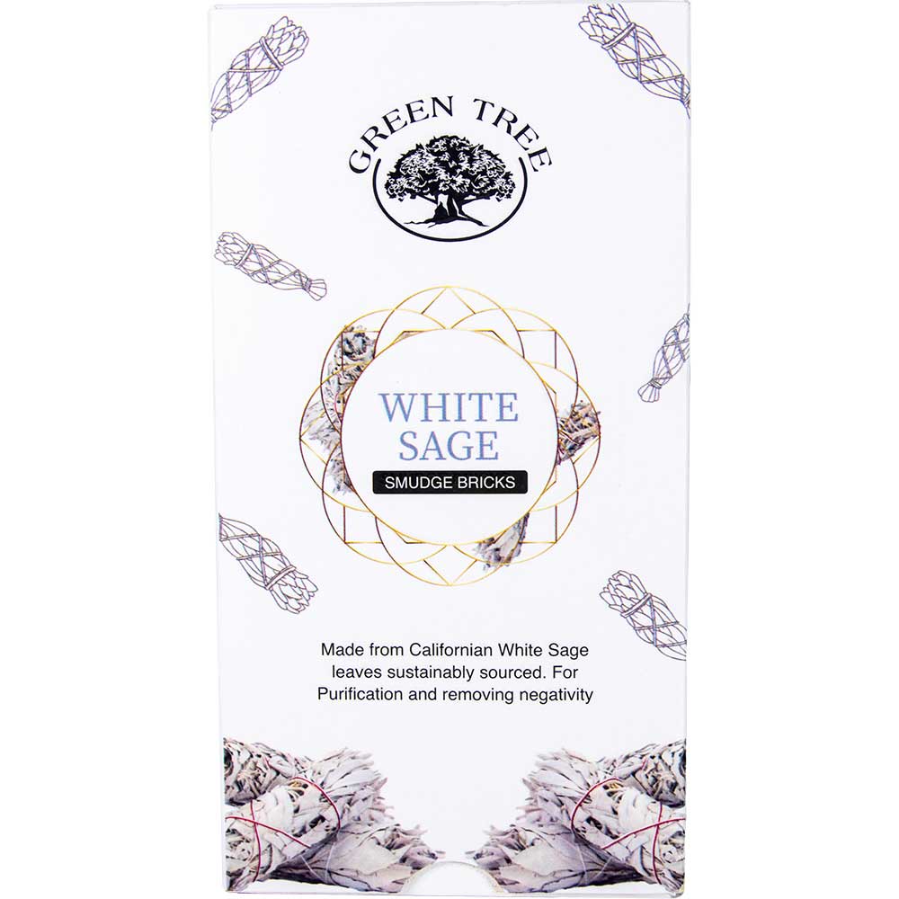 Green Tree Smudge Bricks - White Sage (Pack of 15)