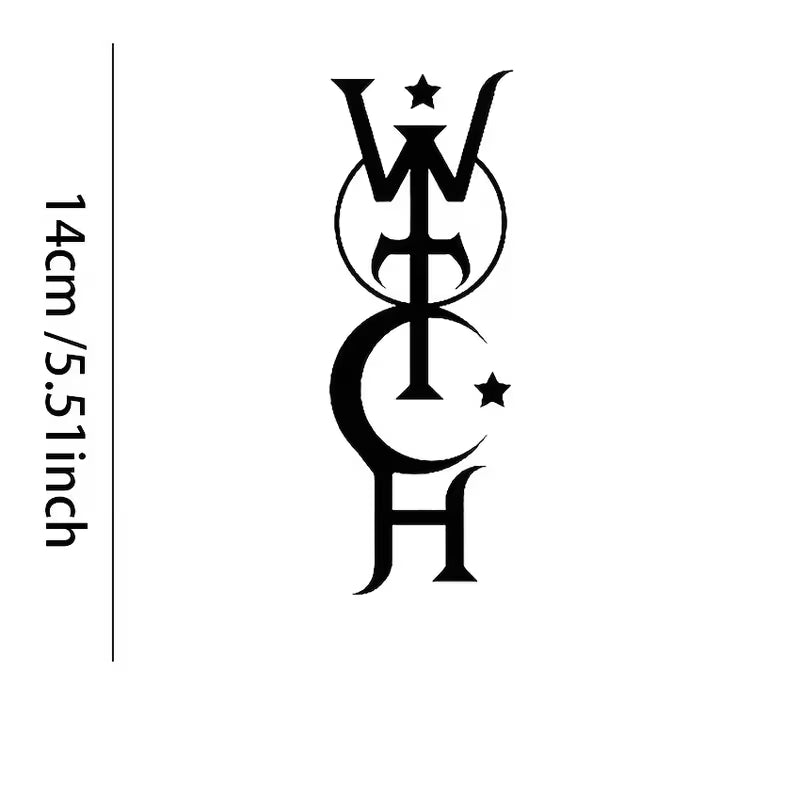 Witch Sigil Vinyl Bumper Sticker (5.5