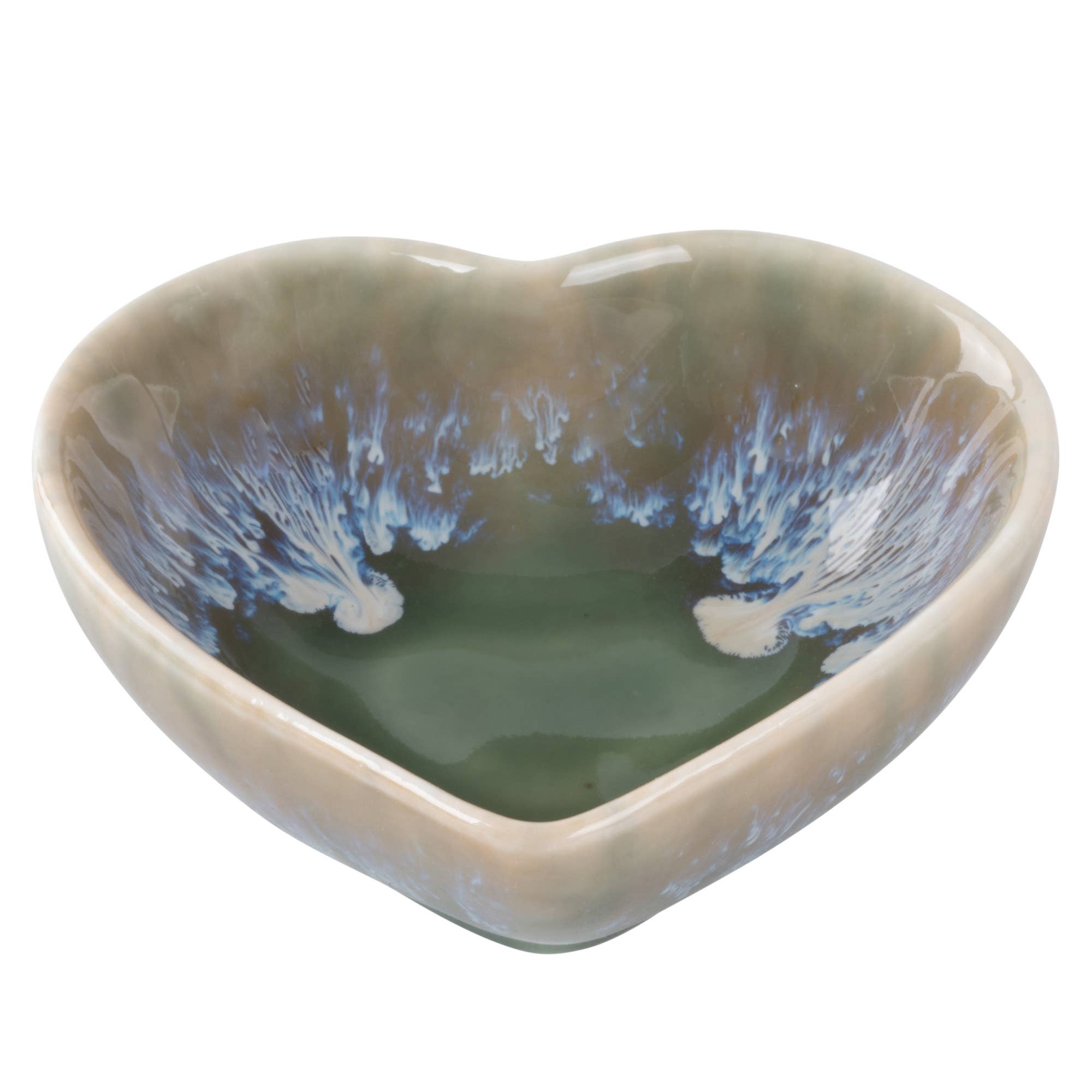 Heart Shape Ceramic Trinket Holder (Approx. 3.25