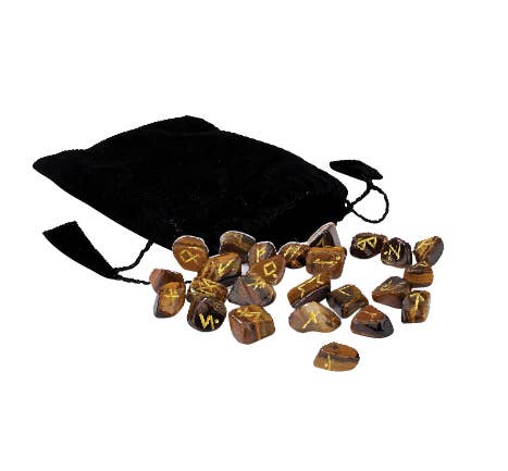 Rune Stone Set: BLACK AGATE