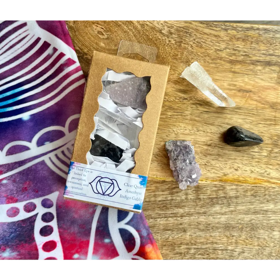 3 Crystal Chakra Boxes - Third Eye Chakra - Boxes & Chests
