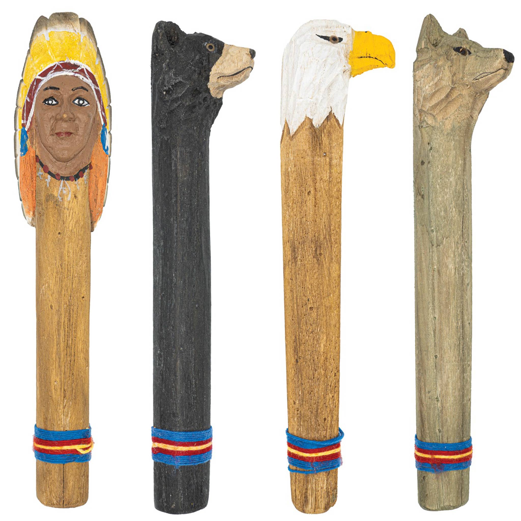 Hand Carved Chief Rainstick 14 Inch | Meditation, Sound Cleansing & Decor