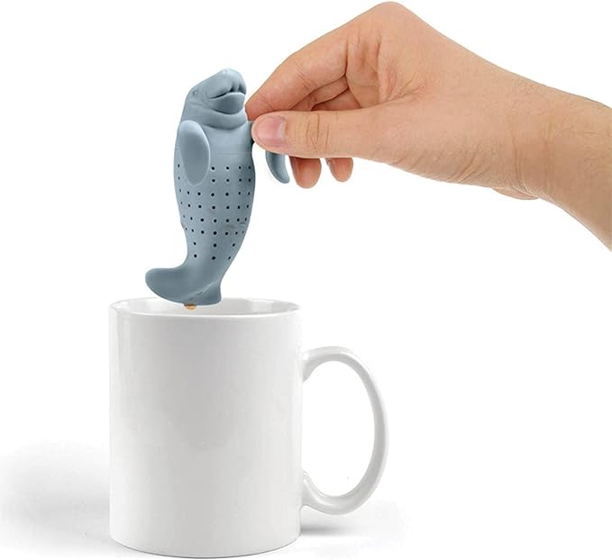 Silicone Manatee Creature Loose Leaf Tea Strainer
