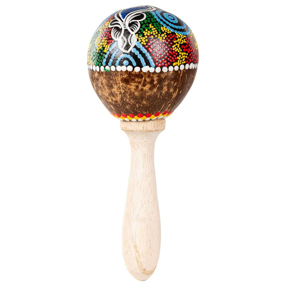 Hand Painted Maraca (8.5" Long, 11" Circumference)