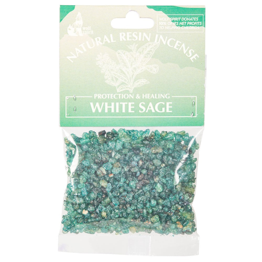 White Sage Natural Resin Incense (For Charcoal Burning)