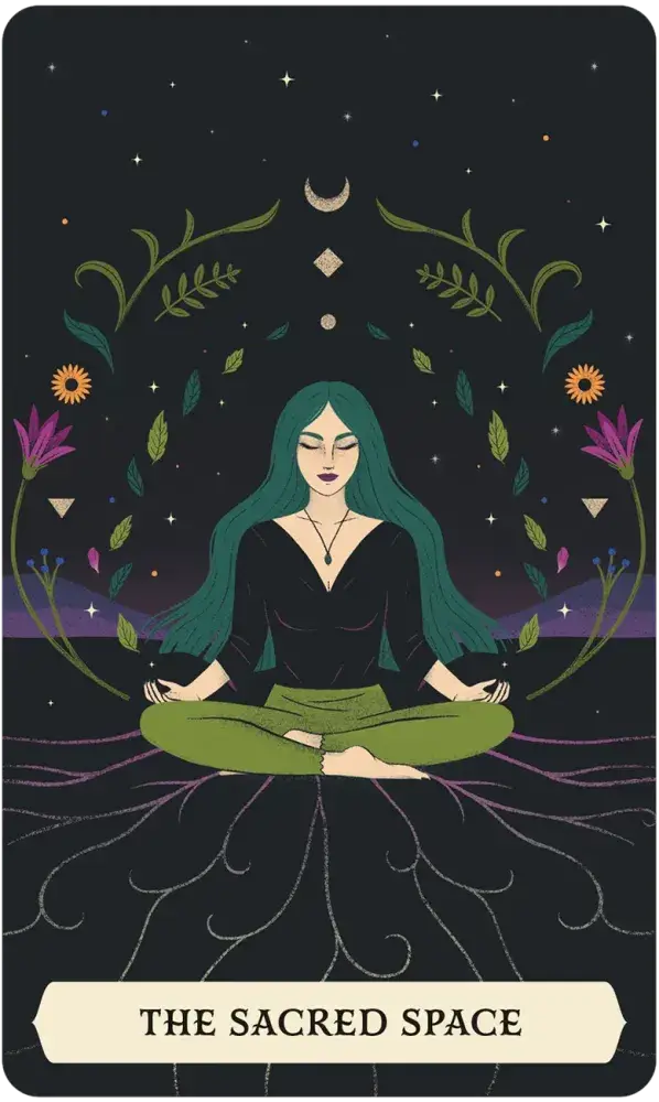 The Secret Oracle of the Green Witch (50 Cards + Illustrated Guidebook)