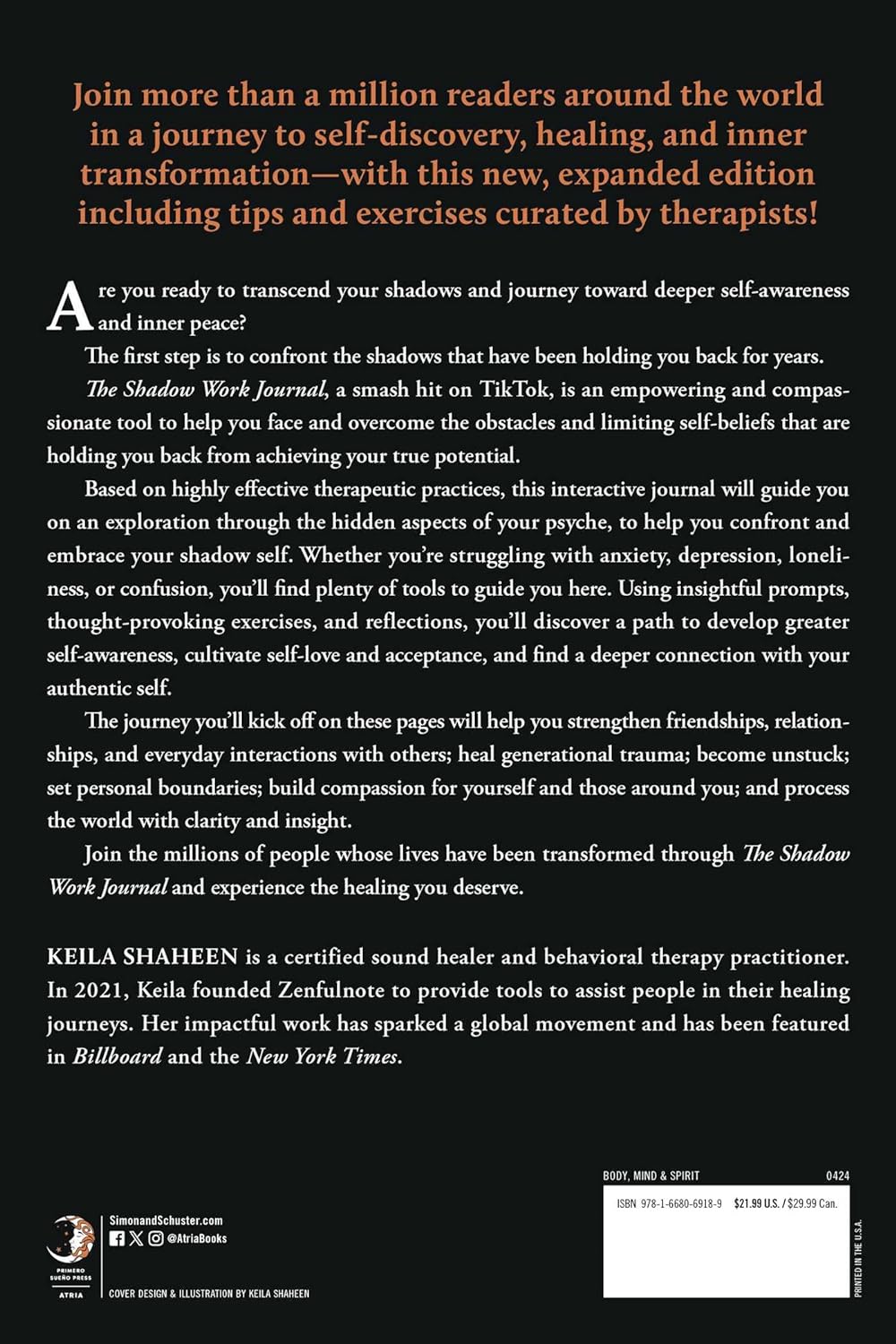 The Shadow Work Journal: A Guide to Integrate and Transcend Your Shadows (Paperback) – by Keila Shaheen