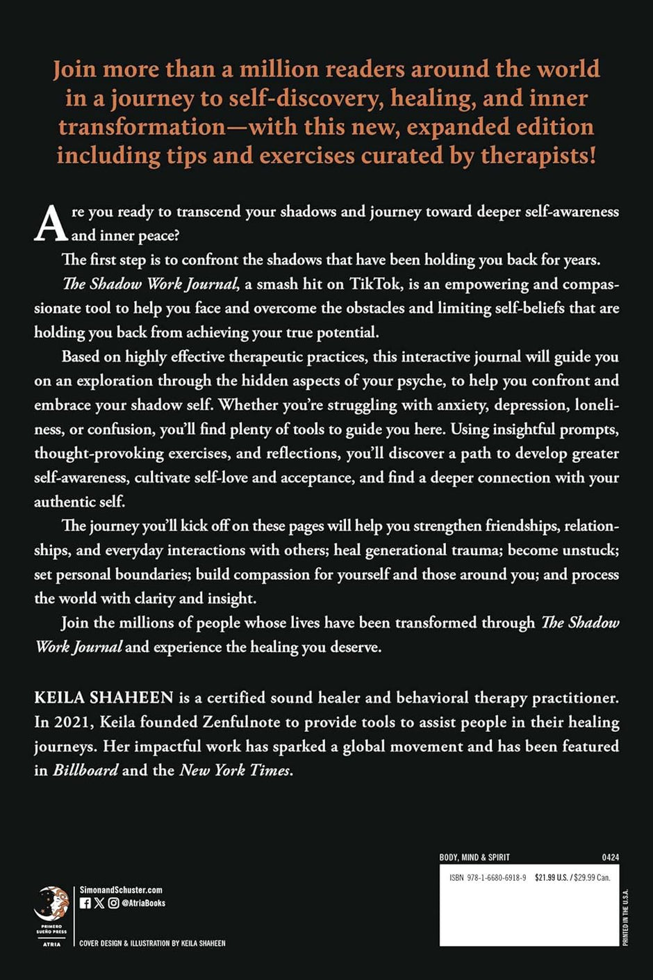 The Shadow Work Journal: A Guide to Integrate and Transcend Your Shadows (Paperback) – by Keila Shaheen