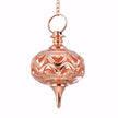 Copper Tone Filigree Pendulum