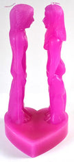 💞✨ 8’’ Pink Face to Face Lovers Candle – Gentle Love Unity and Heartfelt Connection Ritual Candle! 🕯️