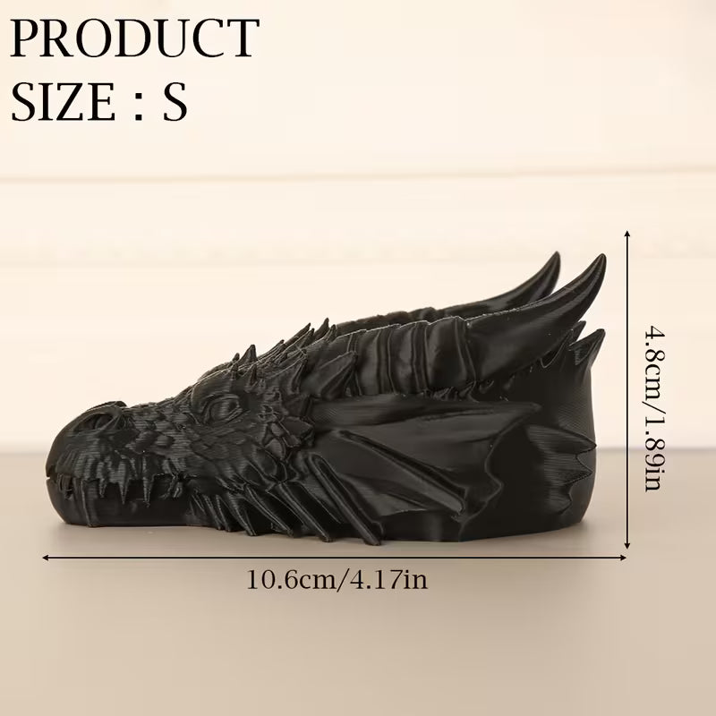3D Printed Dragon Head Fantasy Style Decorative Tray (4.14