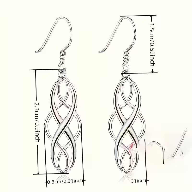 Celtic Knot Design Pendant Earrings – Elegant Minimalist Style (Daily Casual Wear) – .9