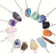 Crystal-Ended Tea Steeper (Silvery Tea Strainer) — Intuitively Chosen Natural Crystal