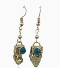 Raw Stone Dangle Earrings (Assorted Stones) – Stainless Steel