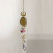 Agate slice sun catchers - Yellow - Home Decor