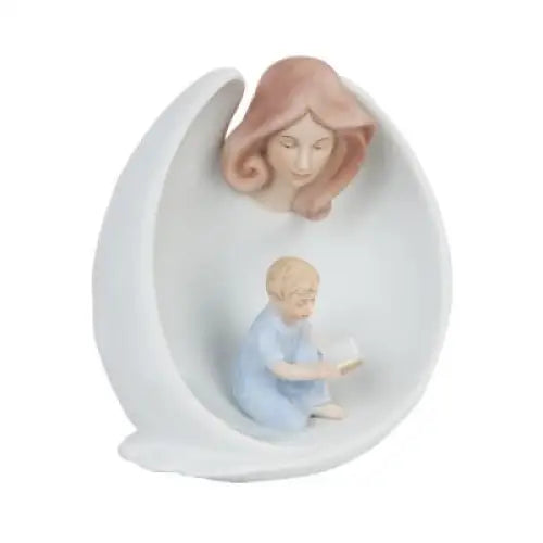 Angel Protecting Boy Statue - Statues