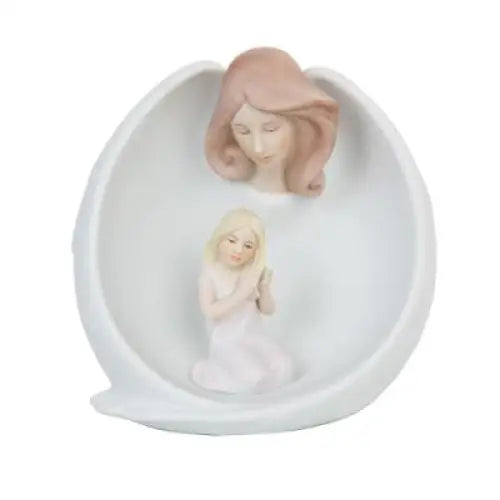 Angel Protecting Girl Statue - Statues