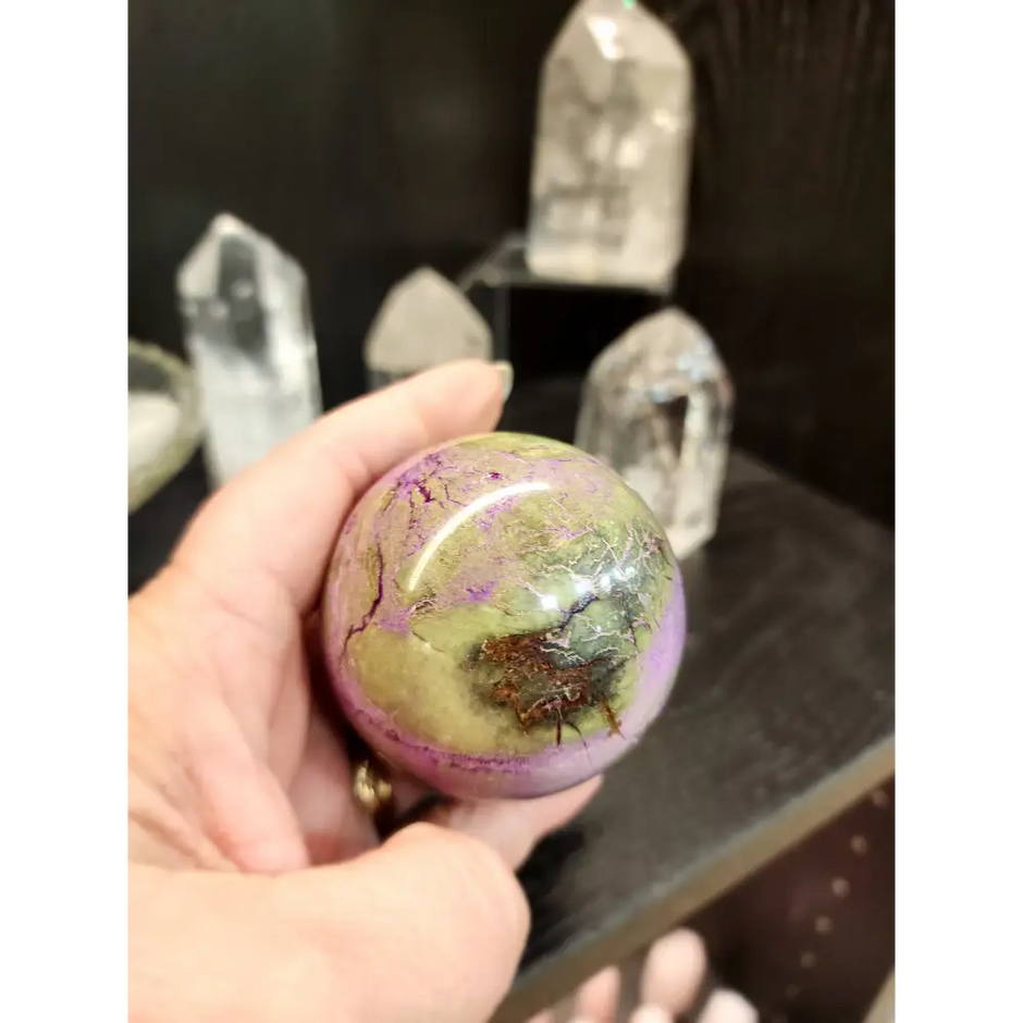 💚✨ Atlantisite Sphere – 2.5’’ – Transformation Healing & Grounding Magic! 🌿 - Spheres