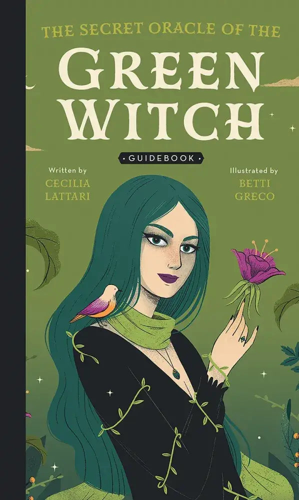 The Secret Oracle of the Green Witch (50 Cards + Illustrated Guidebook)