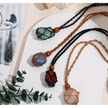 Basket Macrame Crystal Necklace - Jewelry