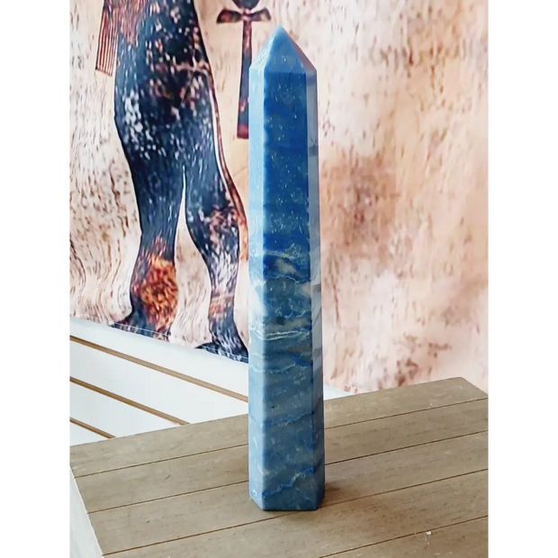💙✨ Blue Aventurine Tower – Insight Calm and Empowered Communication 🗼 - 12’’ - Towers