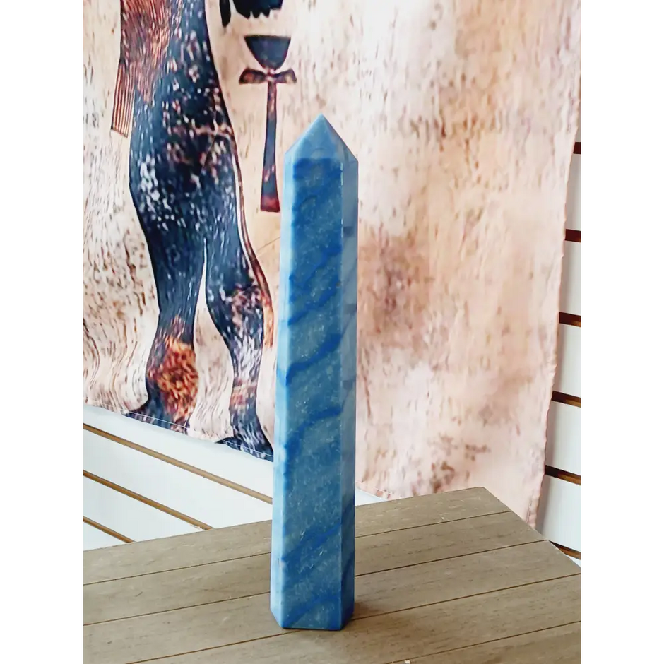 💙✨ Blue Aventurine Tower – Insight Calm and Empowered Communication 🗼 - 12.25’’ - Towers
