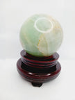 🌊💚 Blue-Green Calcite Spheres with Free Stand – Calming Energy Heart Healing and Oceanic Beauty! ✨ - 1