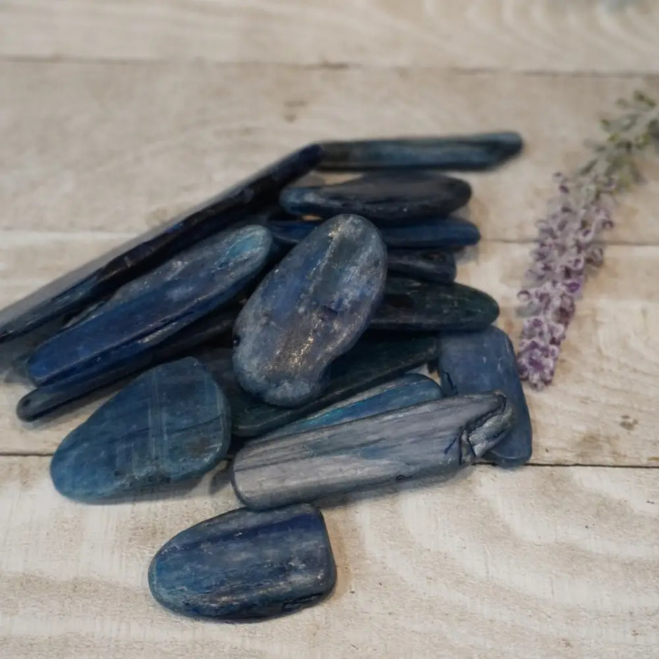 Blue Kyanite Tumbles - Tumbles