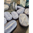 💙✨ Blue Lace Agate Palmstones (Medium) – Calming & Soothing Energy Stones! 🌬️ - PALM
