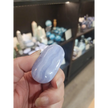 💙✨ Blue Lace Agate Palmstones (Medium) – Calming & Soothing Energy Stones! 🌬️ - PALM