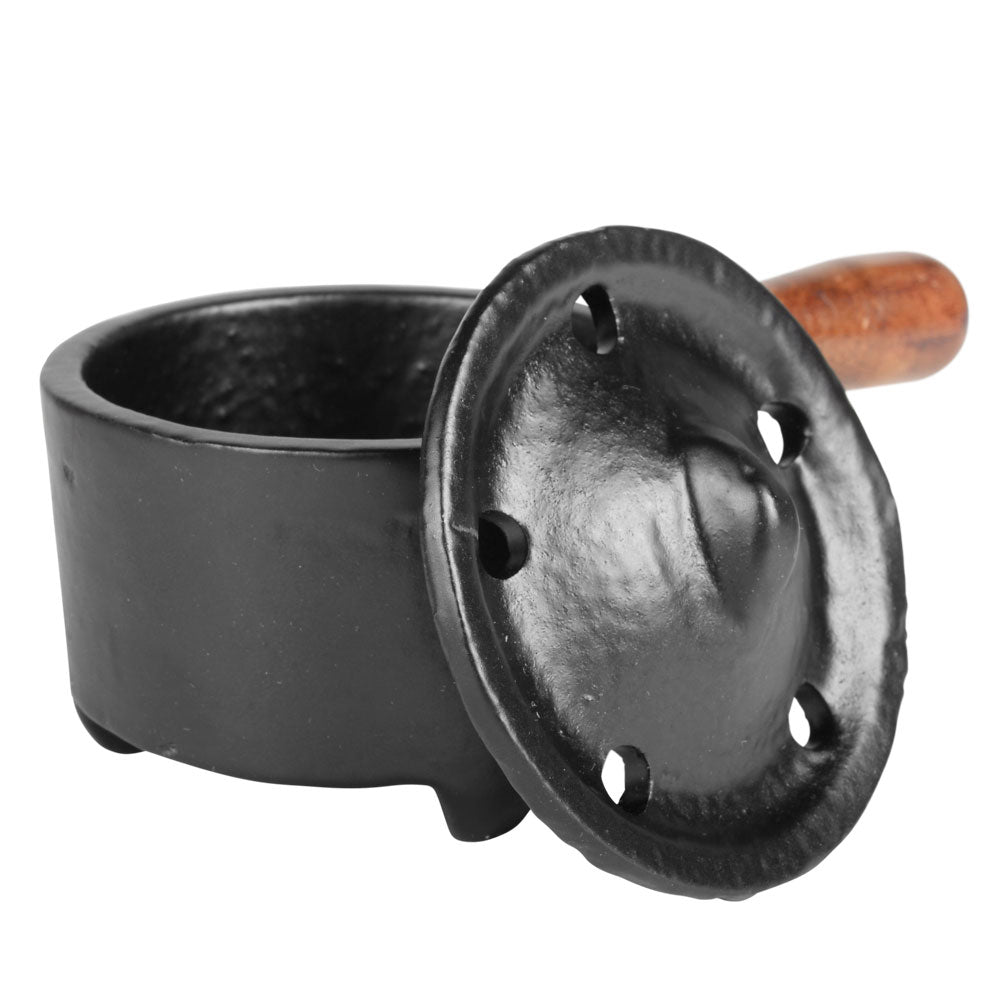 Cast Iron Cauldron with Handle 2.75’’ x 5.5’’ x 2.2’’ - Ritual Supplies