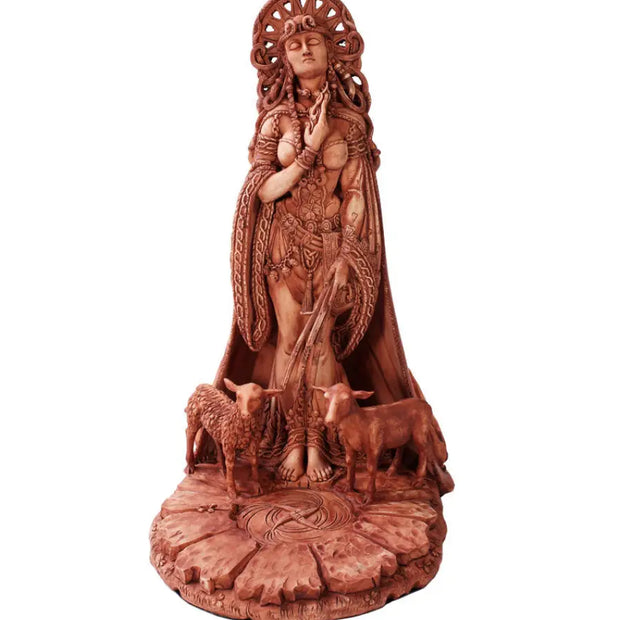 🔥✨ Celtic Goddess Brigid Statue – Inspiration Healing and Sacred Fire! 🌿