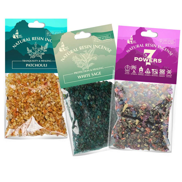 White Sage Natural Resin Incense (For Charcoal Burning)