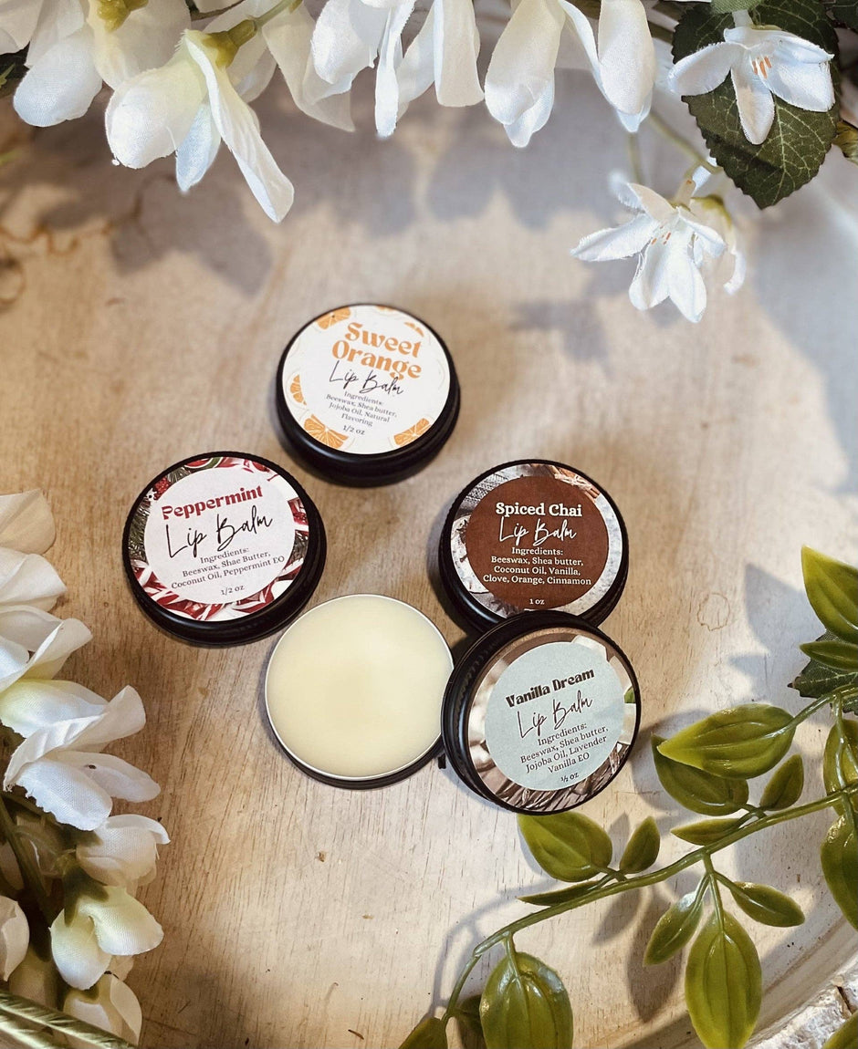 Natural Lip Balm: Peppermint Botanical Lip Care  .5oz tin