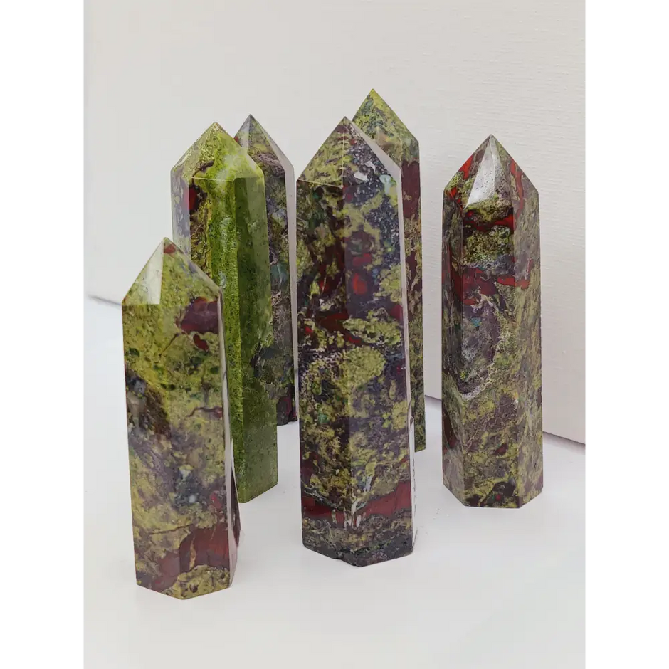🐉❤️ Dragon’s Blood Jasper Tower Intuitive Pick – Courage Vitality and Empowerment ✨ - Towers