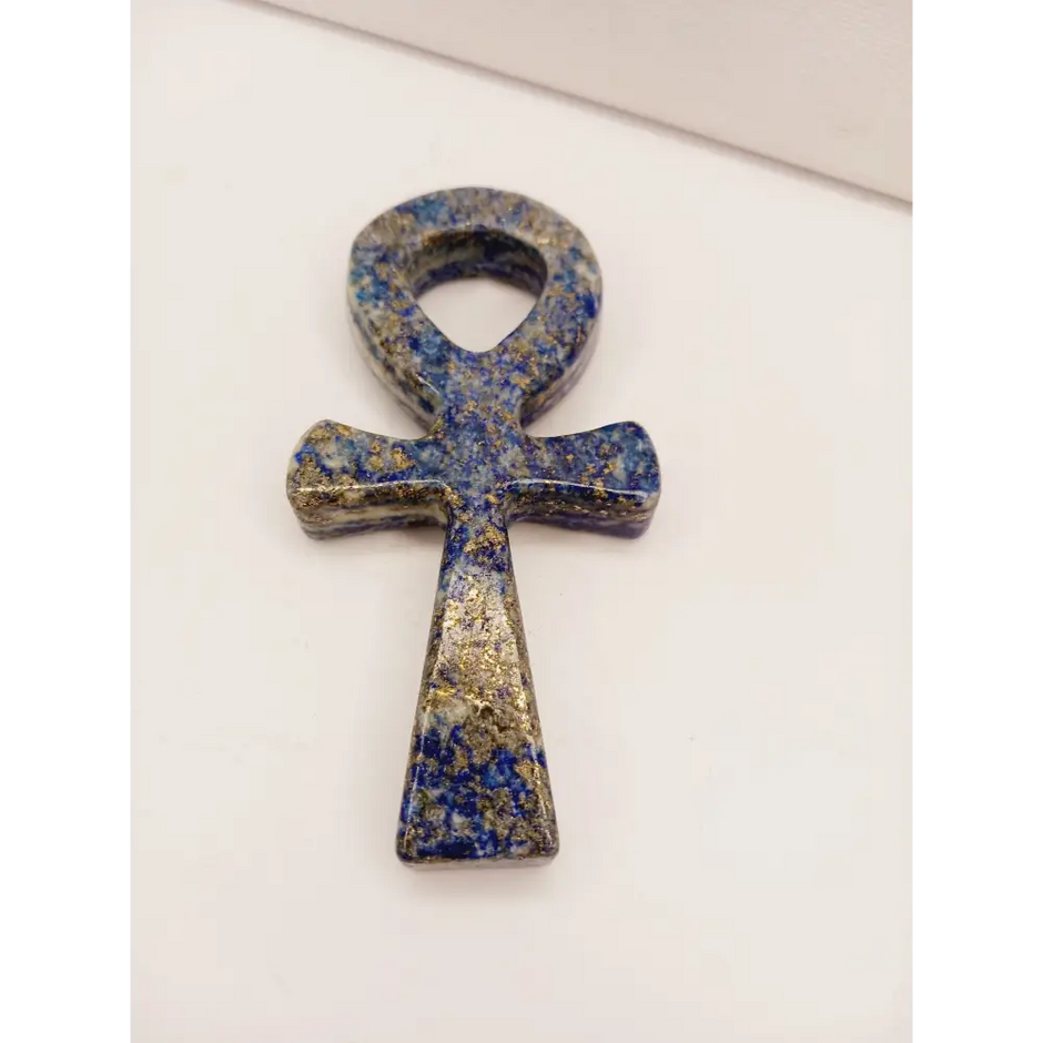 🔑✨ Egyptian Ankh Carvings 4–4.5’’ – Eternal Life Protection and Sacred Power 🌟 - 3 - Lapis - Carvings