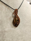 Exquisite Copper Wire Wrapped Stone Pendants - Tiger’s Eye - Jewelry