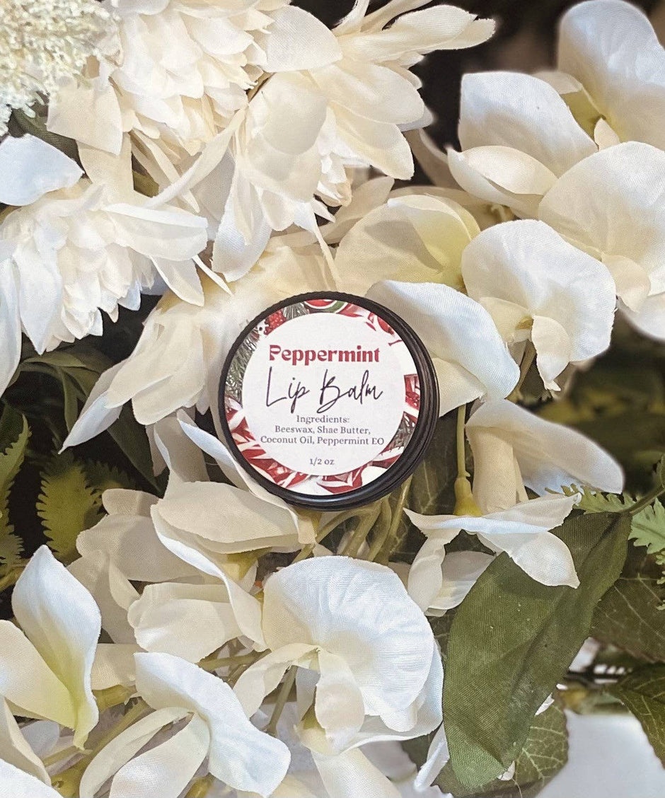 Natural Lip Balm: Peppermint Botanical Lip Care  .5oz tin