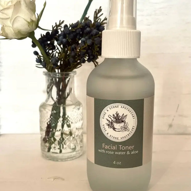 🌹💧 Facial Toner – Rose Water & Aloe for Radiant Refreshed Skin (4 oz) ✨