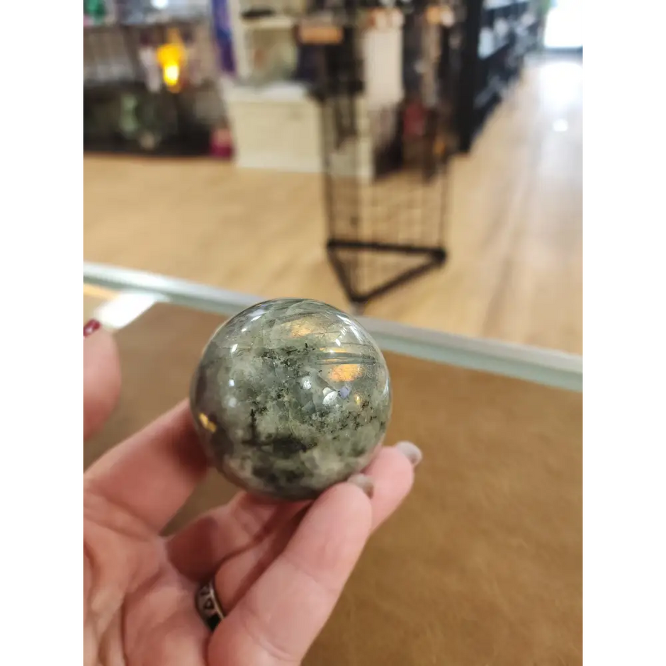 🌈✨ Flashy Labradorite Spheres – Ignite Magic & Reveal Hidden Light! ✨🌈 - Spheres
