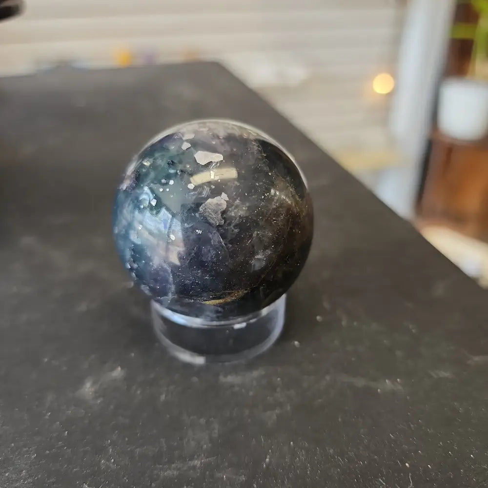 💚✨ Fluorite with Pyrite Spheres – Clarity Abundance and Energetic Shielding! ✨💚 - Spheres