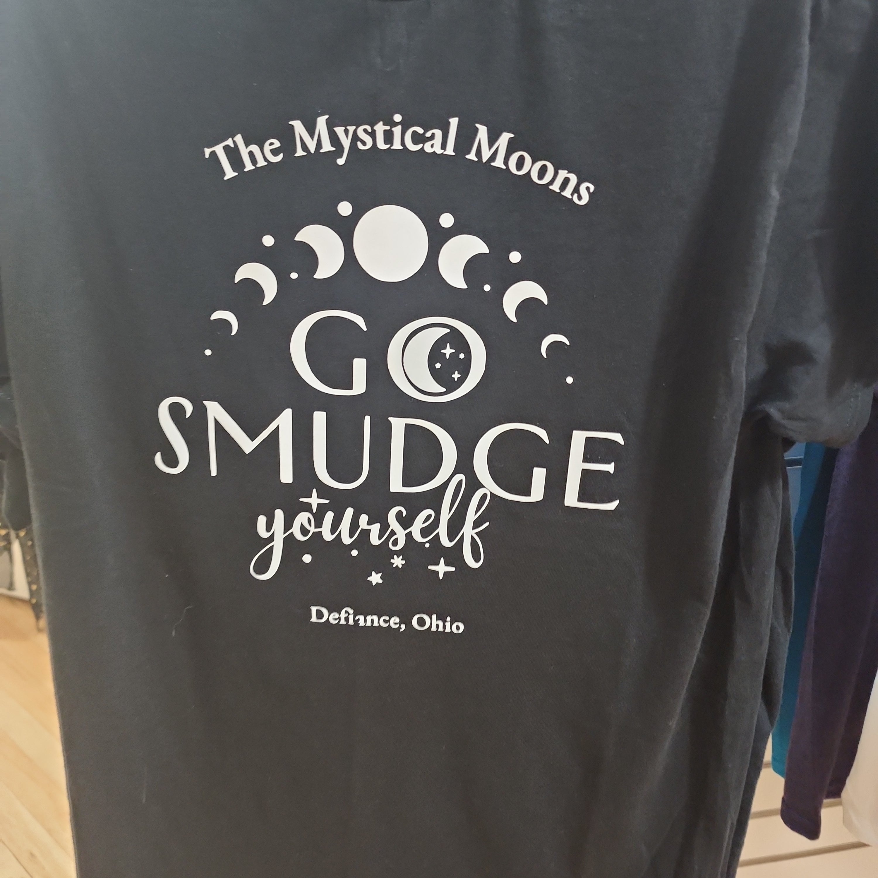 Go Smudge Yourself - Spiritual Tshirt Designs - Black / Xlarge - Clothing & Apparel