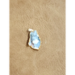 💙✨ Gold & Blue Chalcedony Druzy Pendant – Radiant Calm & Mystical Glam! 🌟 - Jewelry