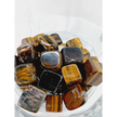 🟡✨ Golden Tigers Eye Cube – Confidence Protection and Focus 🧊 - Tumbles
