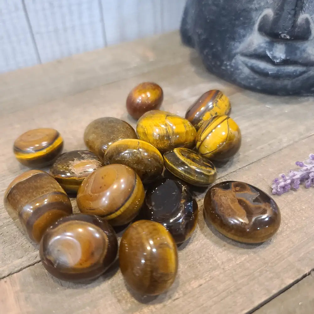 Golden Tigers Eye Tumbles - Tumbles