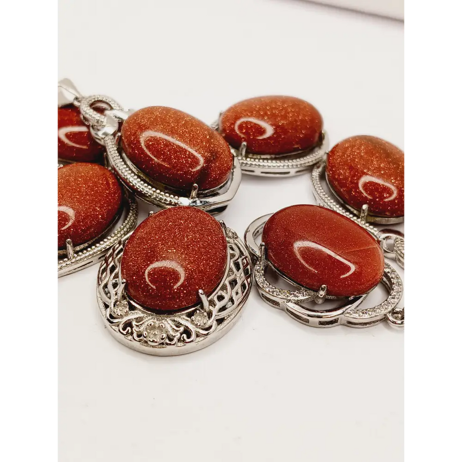 🧡✨ Goldstone Pendant – Ambition Confidence and Sparkle 🌟
