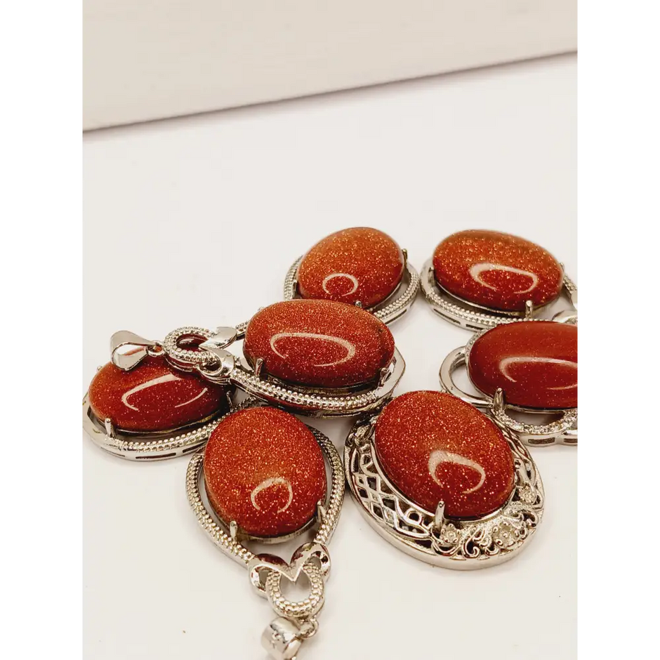 🧡✨ Goldstone Pendant – Ambition Confidence and Sparkle 🌟