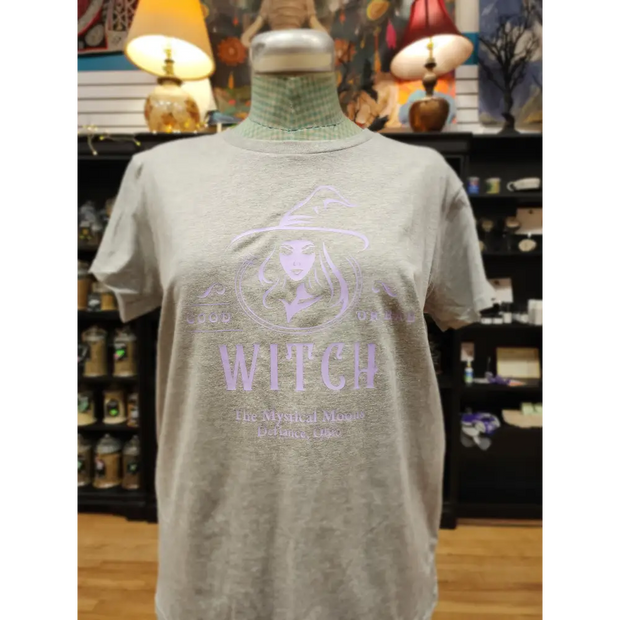 Good or Bad Witch T-Shirt – Which Witch Are You? 🧙♀️✨ - Grey / Large - Lavendar Graphic - Clothing & Apparel