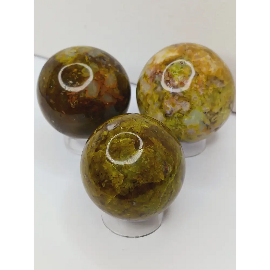 💚🌿 Green Opal Spheres – Renewal Heart Healing and Fresh Energy! 🌿💚 - Spheres