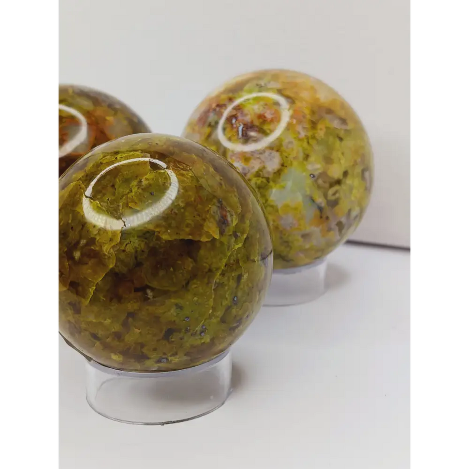 💚🌿 Green Opal Spheres – Renewal Heart Healing and Fresh Energy! 🌿💚 - Spheres